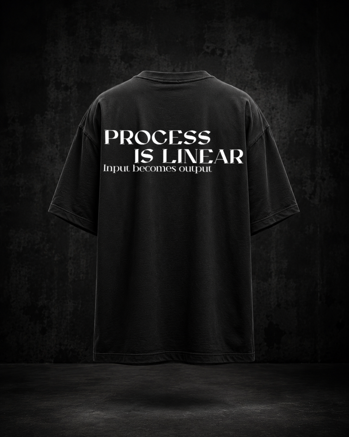PROCESS IS LINEAR Oversized Shirt