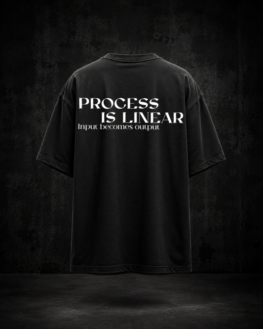 PROCESS IS LINEAR Oversized Shirt