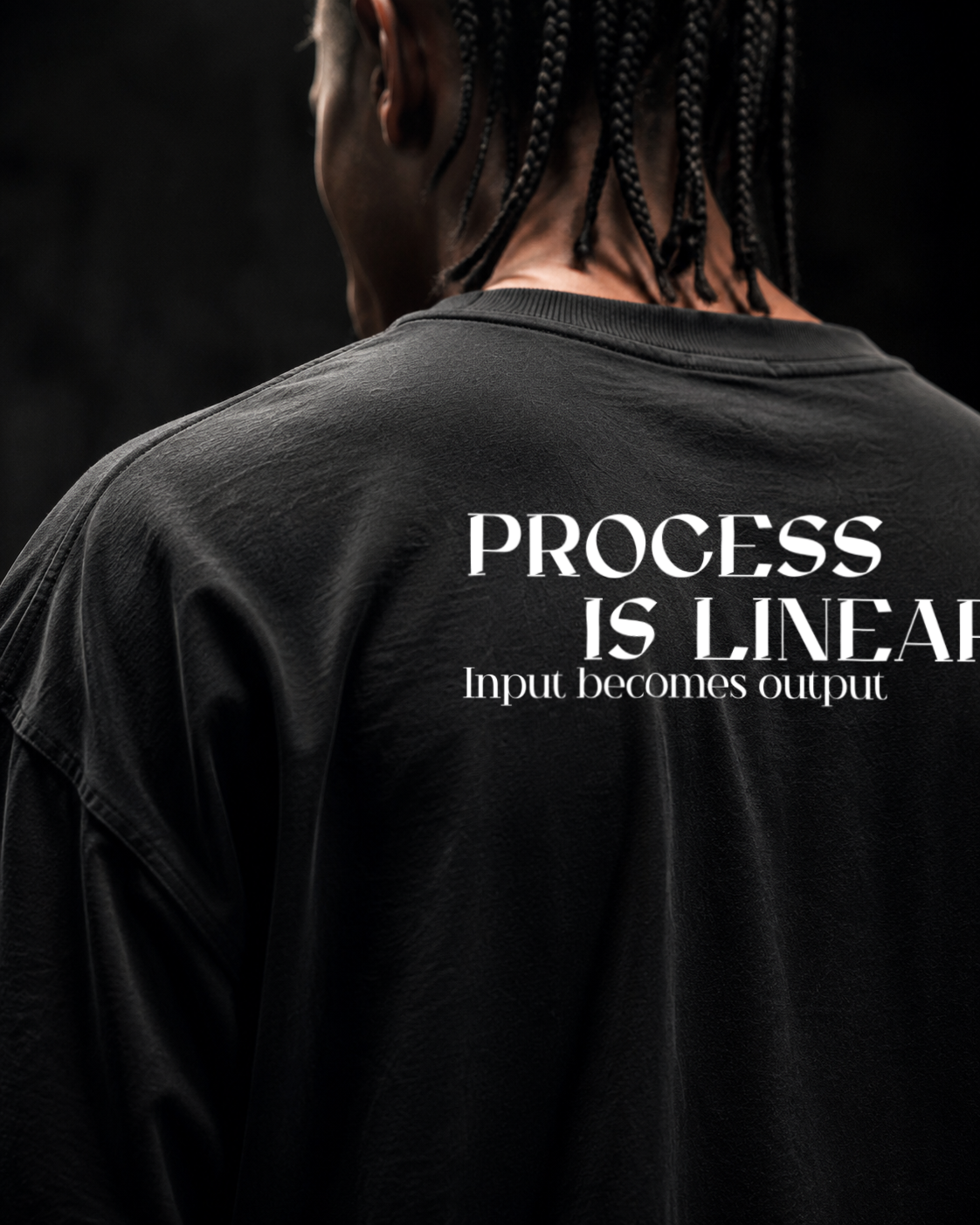 PROCESS IS LINEAR Oversized Shirt
