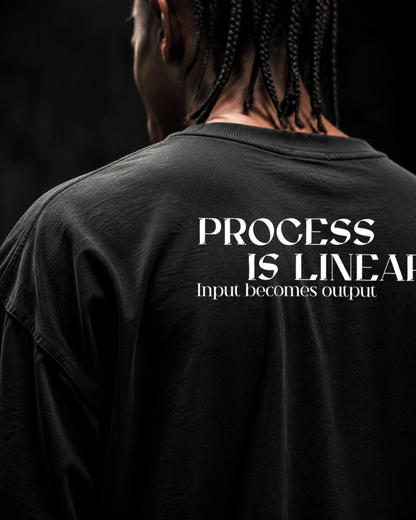 PROCESS IS LINEAR Oversized Shirt