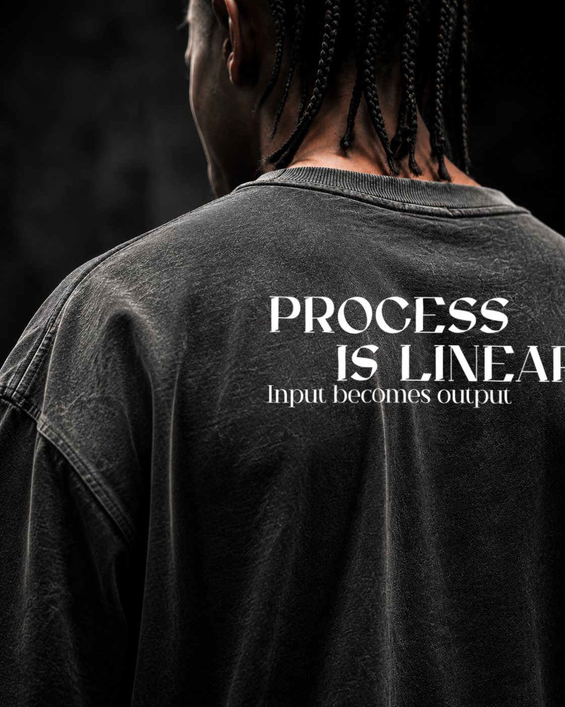 PROCESS IS LINEAR Oversized Shirt