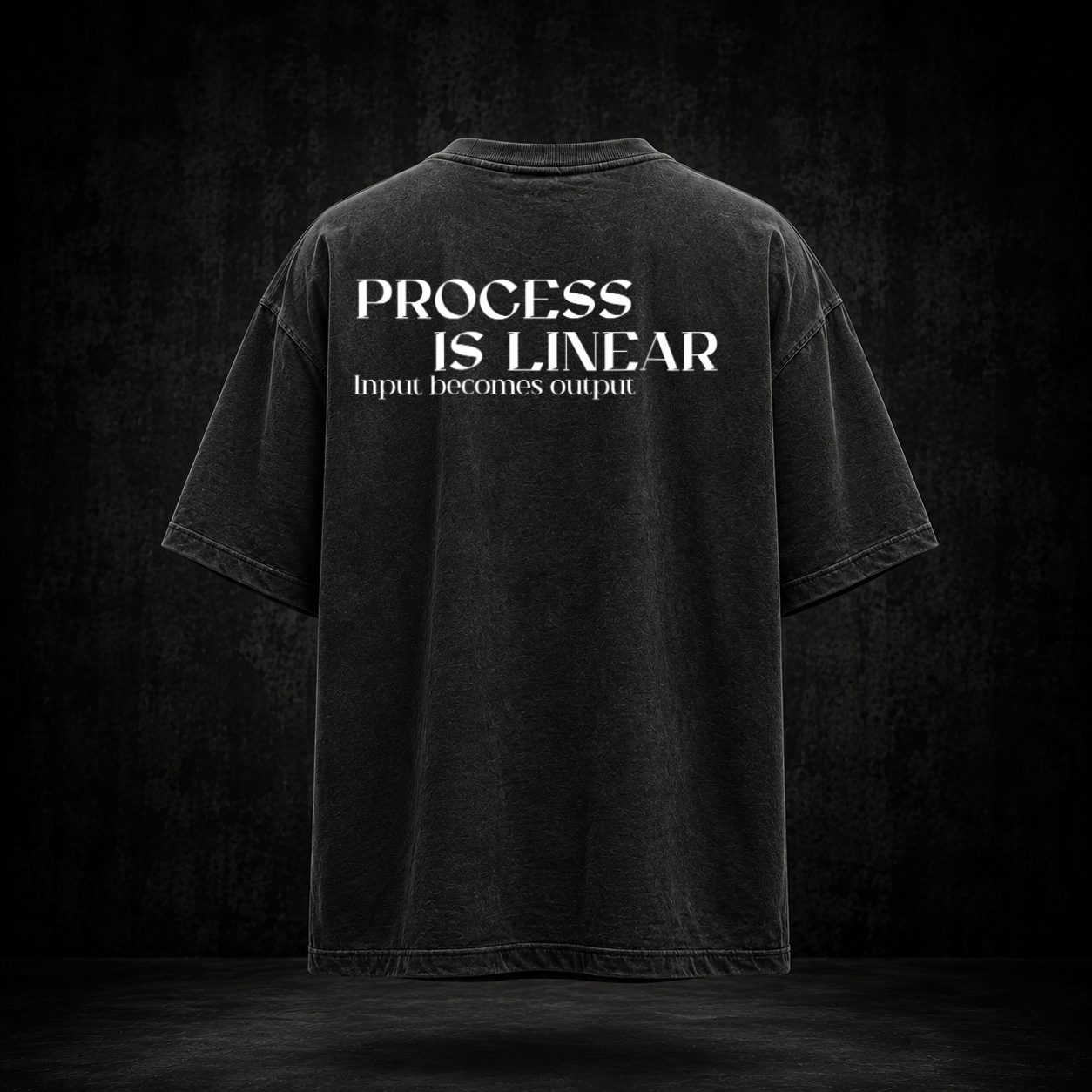 PROCESS IS LINEAR Oversized Shirt