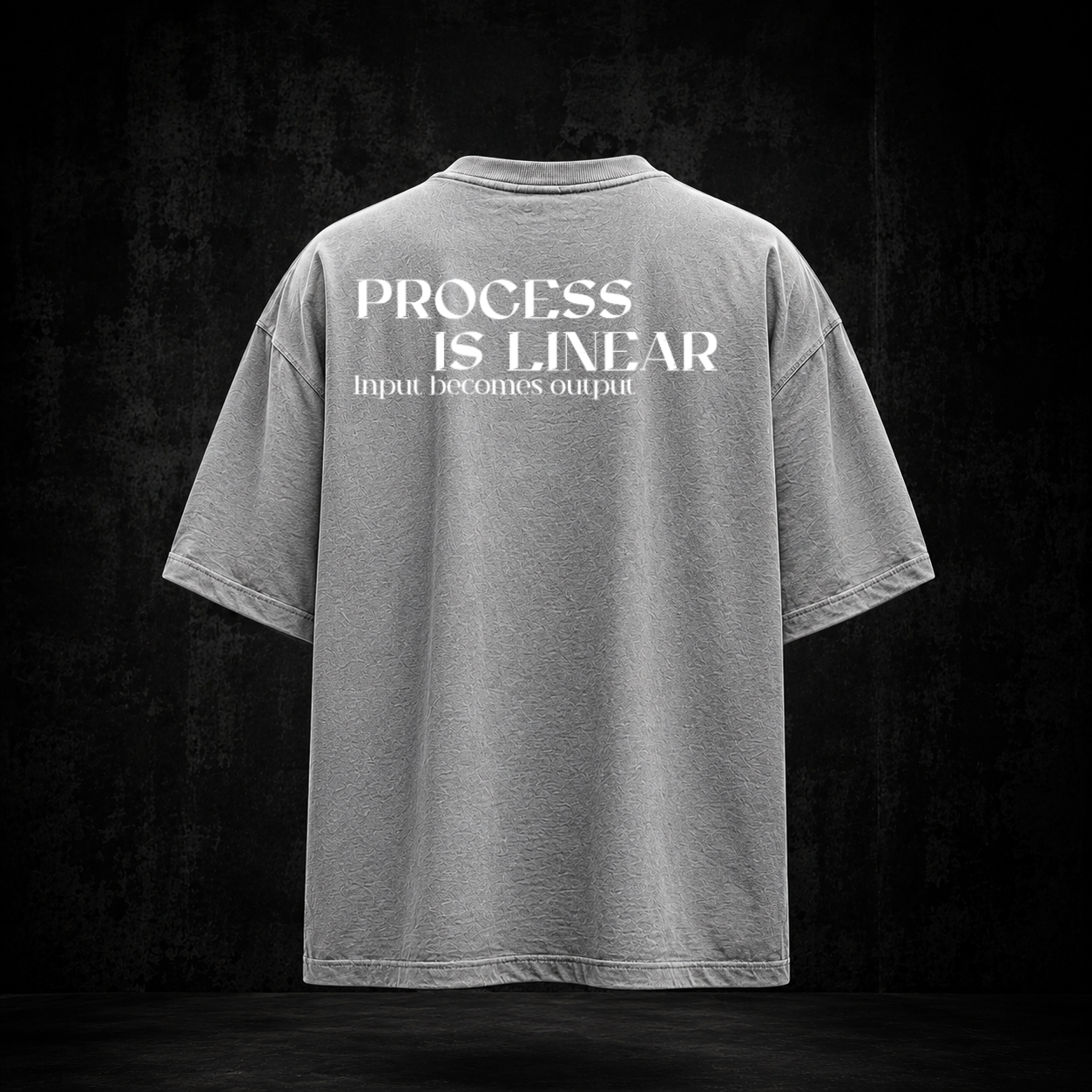PROCESS IS LINEAR Oversized Shirt
