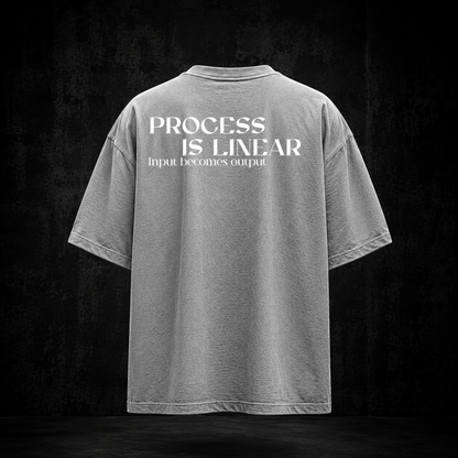 PROCESS IS LINEAR Oversized Shirt