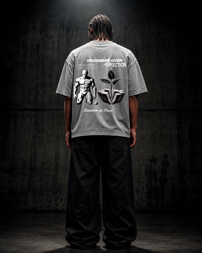 PROGRESS OVER PERFECTION Oversized Shirt