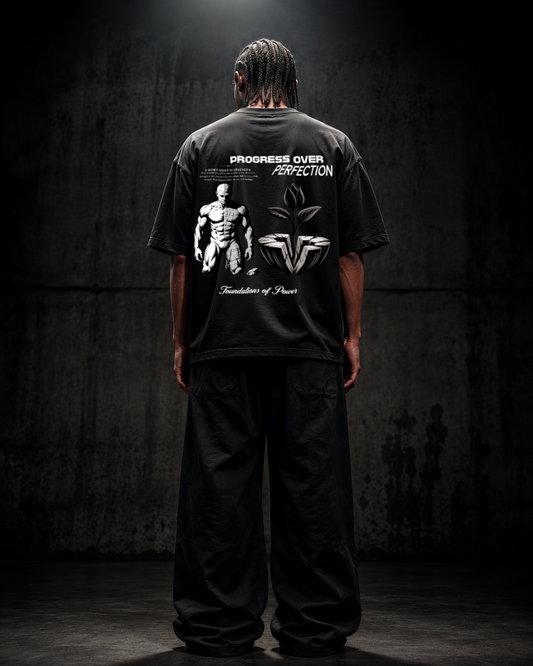PROGRESS OVER PERFECTION Oversized Shirt